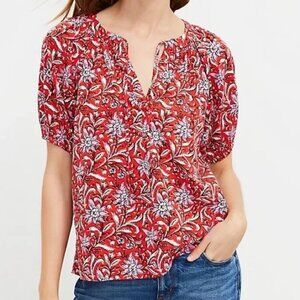LOFT Spring Bloom Sleeve Peasant Top Size  XL